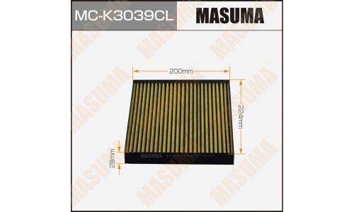 Фильтр салонный Masuma, угольный, арт. MC-K3039CL