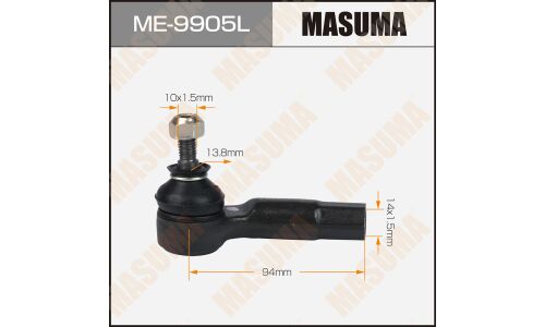 Наконечник рулевой тяги Masuma, для Mazda 2, арт. ME-9905L