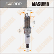 Свеча зажигания Masuma Double Platinum PLZFR6A-11S с платиновым электродом, арт. S403DP Свеча зажигания Masuma Double Platinum PLZFR6A-11S с платиновым электродом, арт. S403DP