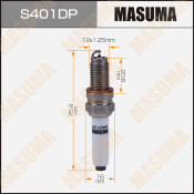 Свеча зажигания Masuma Double Platinum PKER7A8EGS с платиновым электродом, арт. S401DP