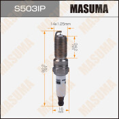 Свеча зажигания Masuma Iridium+Platinum с иридиевым электродом, арт. S503IP