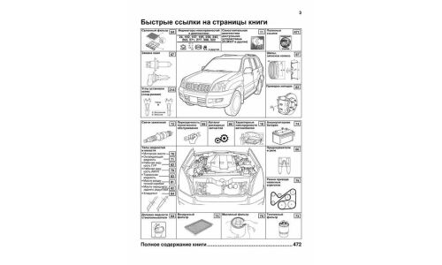 Руководство по эксплуатации, техническому обслуживанию и ремонту Toyota Land Cruiser Prado 120, Lexus GX 470 с бензиновым двигателем (2002-2009 гг.)