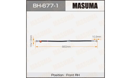 Шланг тормозной MASUMA N- /front/ JUKE / F15 RH