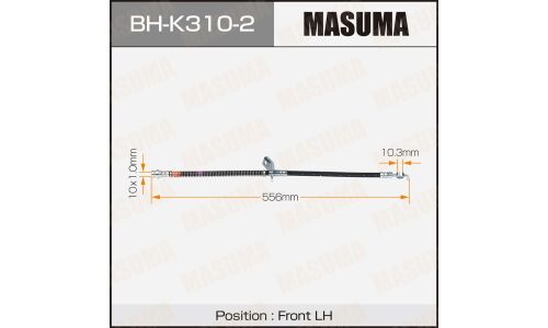 Шланг тормозной Masuma для KIA Ceed I / Cerato II, передний, левый, арт. BH-K310-2