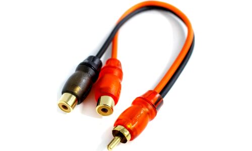 Межблочный кабель-разветвитель EDGE EDC-YB200, Y-образный, RCA (M) – 2xRCA (F)