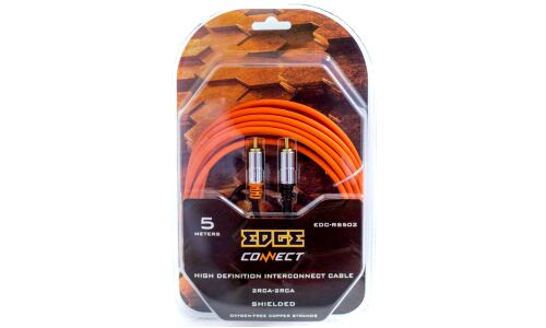 Межблочный кабель EDGE EDC-RS502, 2-канальный, 2xRCA (M) – 2xRCA (M), 5м