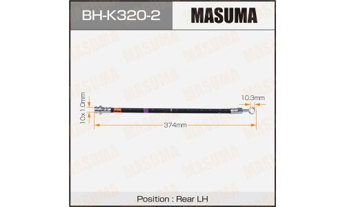 Шланг тормозной Masuma для KIA Sportage II, задний, левый, арт. BH-K320-2
