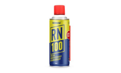 Смазка проникающая (жидкий ключ) Rinkai RN-100 многоцелевая, антикоррозийная, аэрозоль 230мл (+трубочка), арт. RC1009