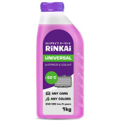 Антифриз Rinkai Universal Antifreeze & Coolant, G12++, розовый, -50°C, 1кг, арт. AFV1 Антифриз Rinkai Universal Antifreeze & Coolant, G12++, розовый, -50°C, 1кг, арт. AFV1