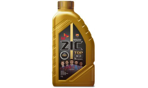 Масло моторное ZIC TOP 0w20, синтетическое, API SN+, ACEA С5, универсальное, 1л, арт. 132679