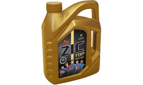 Масло моторное ZIC TOP 0w20, синтетическое, API SN+, ACEA С5, универсальное, 4л, арт. 162679