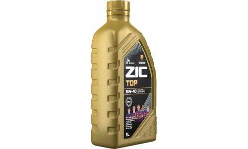 Масло моторное ZIC TOP 5w40, синтетическое, API SP, ACEA A3/B3/B4, универсальное, 1л, арт. 132682