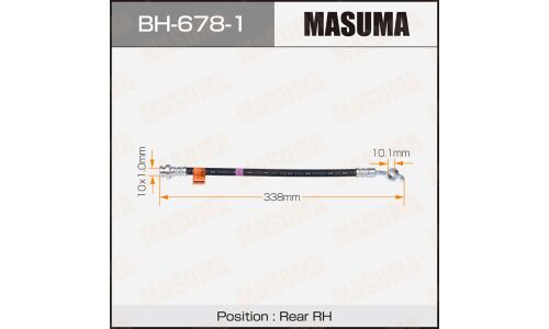 Шланг тормозной Masuma для Nissan Juke, задний, правый, арт. BH-678-1
