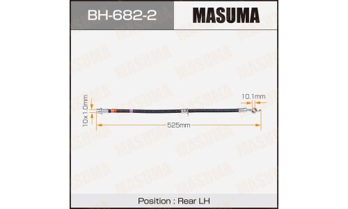 Шланг тормозной Masuma для Toyota RX350, задний, левый, арт. BH-682-2