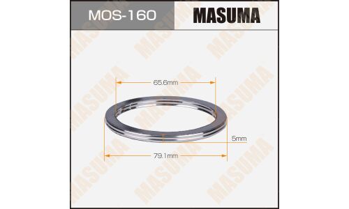 Кольцо уплотнительное выхлопной трубы Masuma, 66x79x5мм, арт. MoS-160