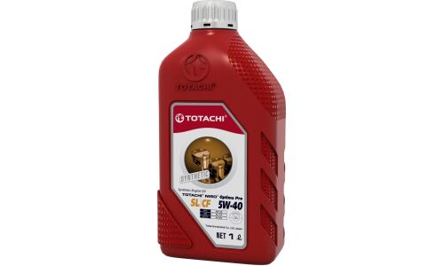 Масло моторное Totachi Niro Optima PRO 5w40, синтетическое, API SL/CF, ACEA A3/B4, универсальное, 1л, арт. 1C601