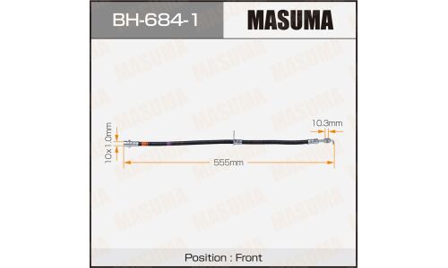 Шланг тормозной Masuma для Toyota Yaris / Verso, передний, правый, арт. BH-684-1