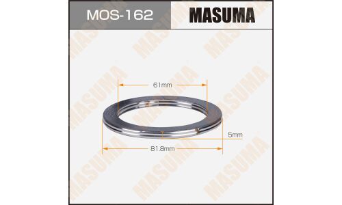 Кольцо уплотнительное выхлопной трубы Masuma, 61x81x5мм, арт. MoS-162
