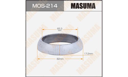 Кольцо уплотнительное выхлопной трубы Masuma, 65.3x82мм, арт. MOS-214