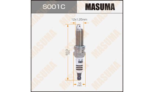 Свеча зажигания Masuma LZKR6B-10E (1578) с никелевым электродом, арт. S001C