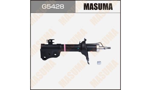 Амортизационная стойка Masuma газомасляная двухтрубная, передняя, левая, 1 шт, арт. G5428 (соответствует KYB 333407)