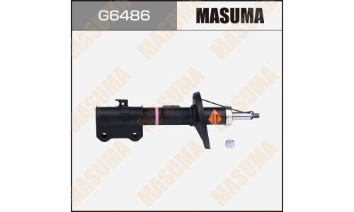 Амортизационная стойка Masuma газомасляная двухтрубная, передняя, левая, 1 шт, арт. G6486 (соответствует KYB 334465)
