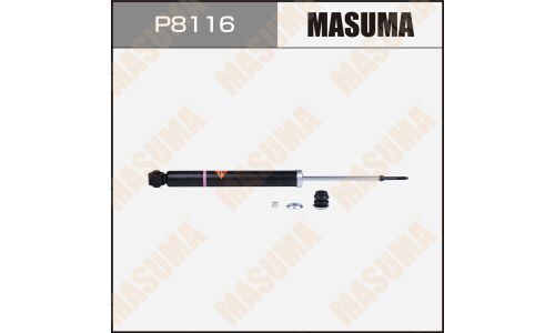 Амортизатор Masuma газомасляный двухтрубный, задний, правый/левый, 1 шт, арт. P8116 (соответствует KYB 349216)