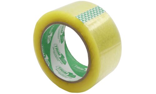 Лента клейкая (скотч) Trimroll, полиэтиленовая, 48мм x 100м, прозрачная, арт. 48-100