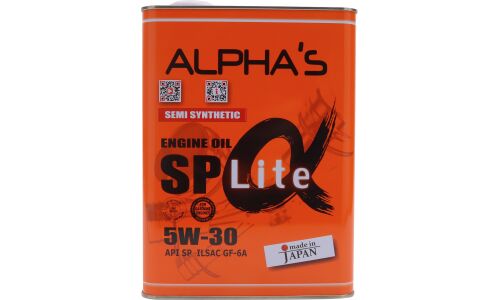 Масло моторное ALPHA'S Lite 5w30, полусинтетическое, API SP, ILSAC GF-6A, универсальное, 4л, арт. 809044