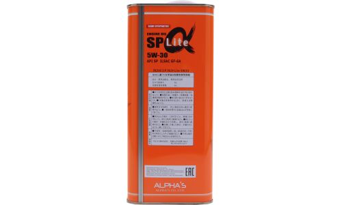 Масло моторное ALPHA'S Lite 5w30, полусинтетическое, API SP, ILSAC GF-6A, универсальное, 4л, арт. 809044