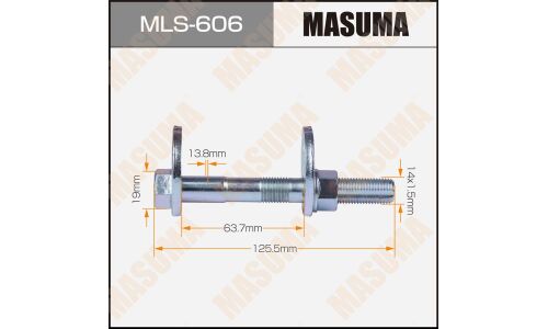 Комплект болта регулировочного (эксцентрика) Masuma MLS-606, для Lexus (OEM 48409-48030, 48198-48010, 90179-14069) (+гайка, шайба)