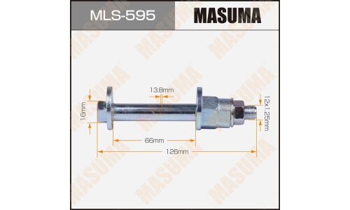 Комплект болта регулировочного (эксцентрика) Masuma MLS-595, для Honda (OEM 52387-SFE-000, 52388-S7A-013, 90395-S5A-003) (+гайка, шайба)