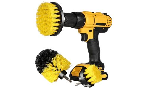 Набор щеток-насадок на дрель, Ø50,8мм, Ø88,9мм, Ø101,6мм, посадочный размер 1/4", 3 шт