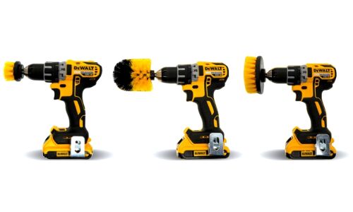 Набор щеток-насадок на дрель, Ø50,8мм, Ø88,9мм, Ø101,6мм, посадочный размер 1/4", 3 шт