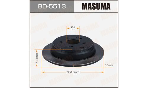 Диск тормозной MASUMA rear CR-V / RD6