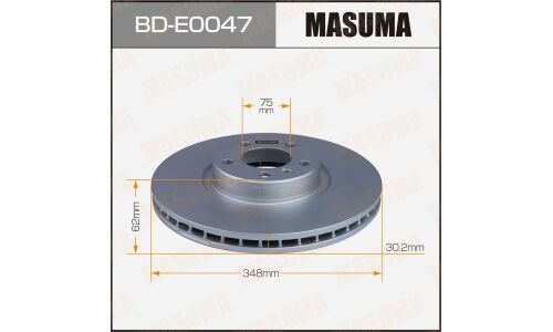 Диск тормозной Masuma, передний, правый/левый, для BMW X5 / X6, 1 шт, арт. BD-E0047