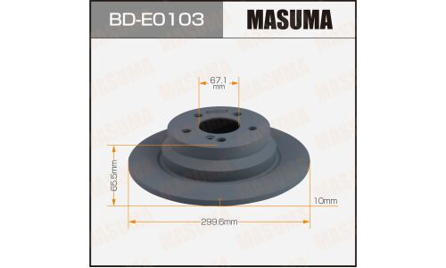 Диск тормозной Masuma, задний, правый/левый, для Mercedes-Benz W211 / C218, 1 шт, арт. BD-E0103
