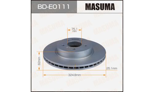 Диск тормозной Masuma, передний, правый/левый, для BMW X3, 1 шт, арт. BD-E0111