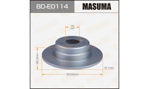 Диск тормозной Masuma, задний, правый/левый, для BMW X5, 1 шт, арт. BD-E0114