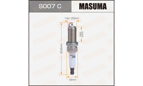 Свеча зажигания Masuma LFR5A-11 (6376) с никелевым электродом, арт. S007C