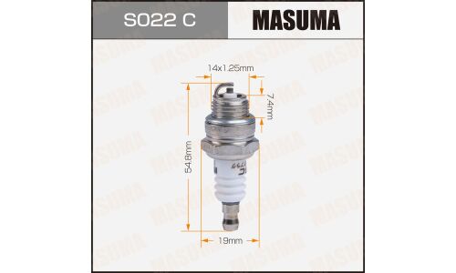 Свеча зажигания Masuma BPMR7A с никелевым электродом, арт. S022C