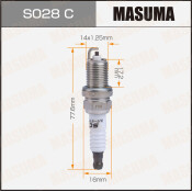 Свеча зажигания Masuma ZFR6J-11 (5585) с никелевым электродом, арт. S028C