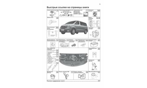 Руководство по эксплуатации, техническому обслуживанию и ремонту Hyundai H-1, Hyundai Grand Starex с дизельным двигателем (2007-2017 гг.)