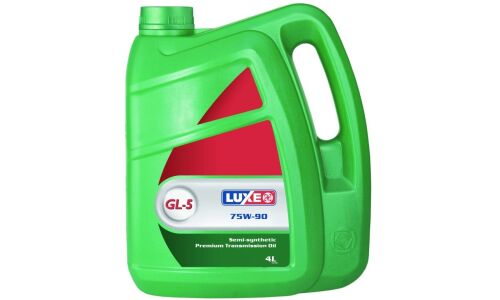 Масло трансмиссионное Luxe 75w90 полусинтетическое, API GL-5, для МКПП и дифференциалов, 4л, арт. 564