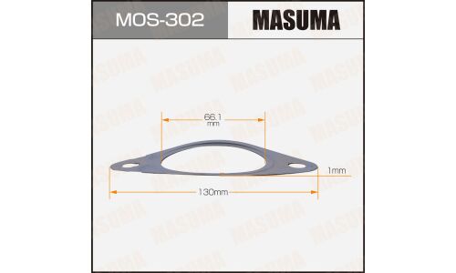 Прокладки глушителя MASUMA, 66.1x130x1