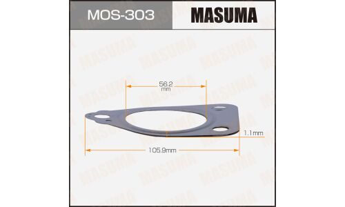 Прокладки глушителя MASUMA, 56.2x105.9x1.1