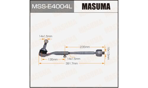 Тяга рулевая Masuma, для BMW 1-Series (F21) / 3-Series (F30), арт. MSS-E4004L