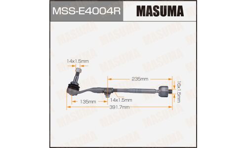 Тяга рулевая Masuma, для BMW 1-Series (F21) / 3-Series (F30), арт. MSS-E4004R