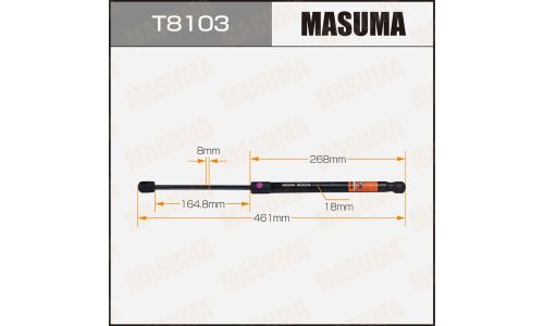 Упор газовый багажника MASUMA, L=461mm (1/40)