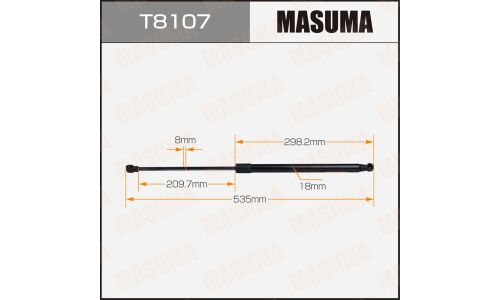 Упор газовый багажника MASUMA, L=535mm (1/40)
